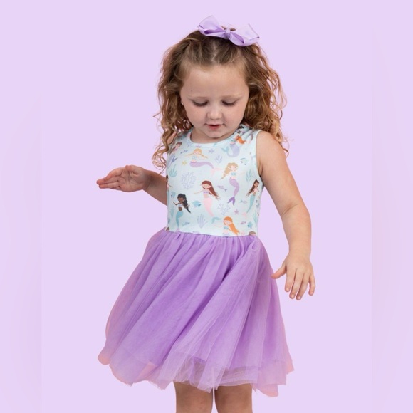 Infant girl 0-6 months sleeveless mermaid tulle dress - Picture 6 of 9